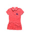 A Pink Short Sleeve Dresses from Burberry in size 6T for girl. (Front View)