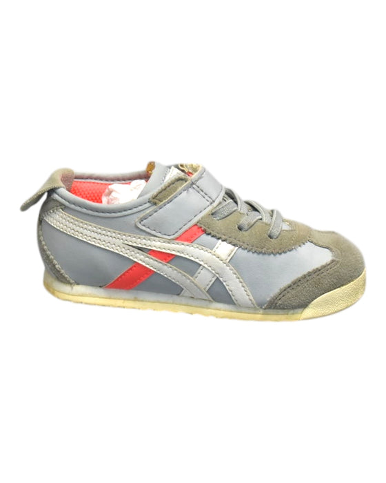 A Grey Sneakers from Onitsuka Tiger in size 3T for neutral. (Front View)