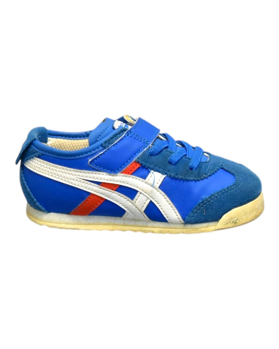 A Blue Sneakers from Onitsuka Tiger in size 3T for neutral. (Front View)