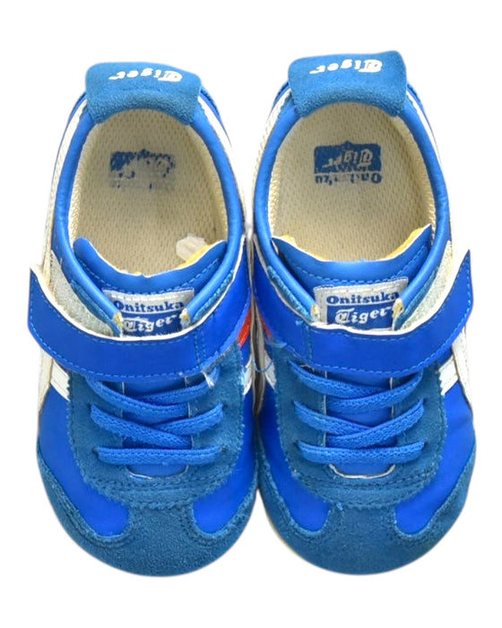 A Blue Sneakers from Onitsuka Tiger in size 3T for neutral. (Back View)