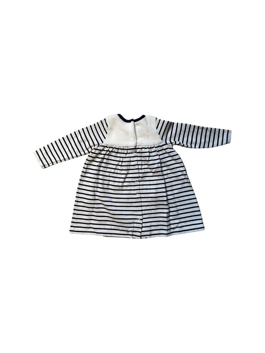 A White Long Sleeve Dresses from Petit Bateau in size 18-24M for girl. (Back View)