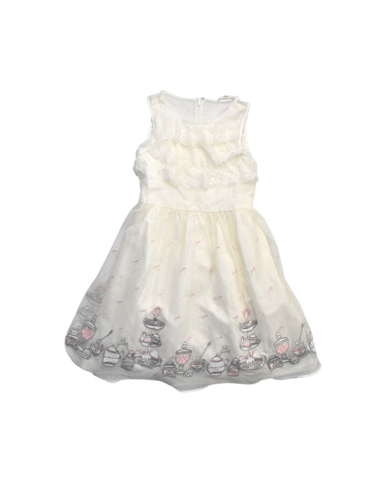 A White Sleeveless Dresses from Nicholas & Bears in size 10Y for girl. (Front View)