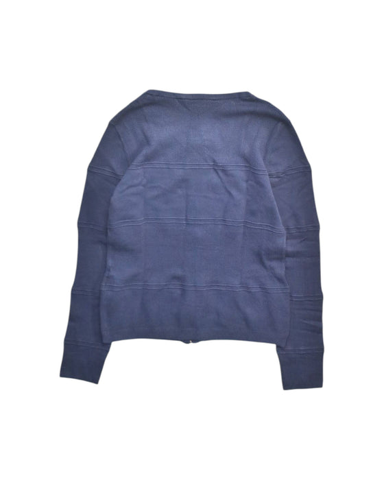 A Blue Zippered Sweatshirts from Guess in size 10Y for girl. (Back View)
