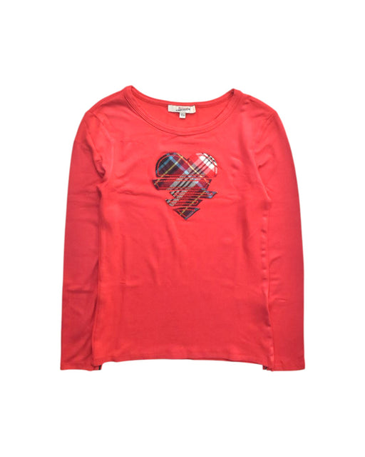 A Red Long Sleeve Tops from Junior Gaultier in size 10Y for girl. (Front View)