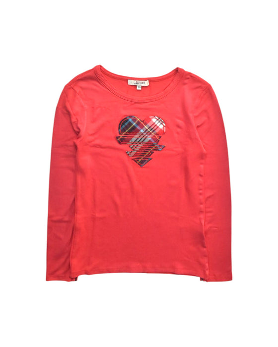A Red Long Sleeve Tops from Junior Gaultier in size 10Y for girl. (Front View)