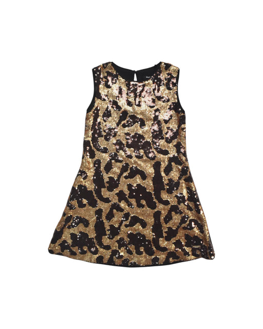 A Gold Sleeveless Dresses from Marciano in size 7Y for girl. (Front View)