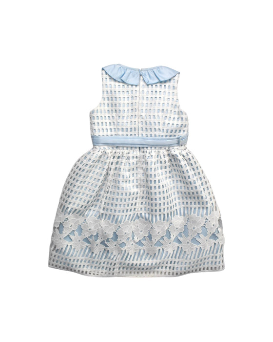 A Blue Sleeveless Dresses from Nicholas & Bears in size 8Y for girl. (Back View)