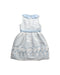 A Blue Sleeveless Dresses from Nicholas & Bears in size 8Y for girl. (Back View)
