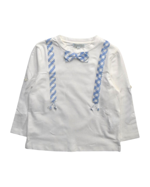 A White Long Sleeve Tops from Nicholas & Bears in size 4T for girl. (Front View)