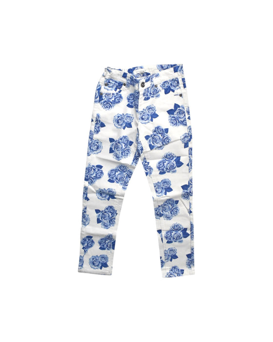 A White Jeans from Pumpkin Patch in size 7Y for girl. (Front View)