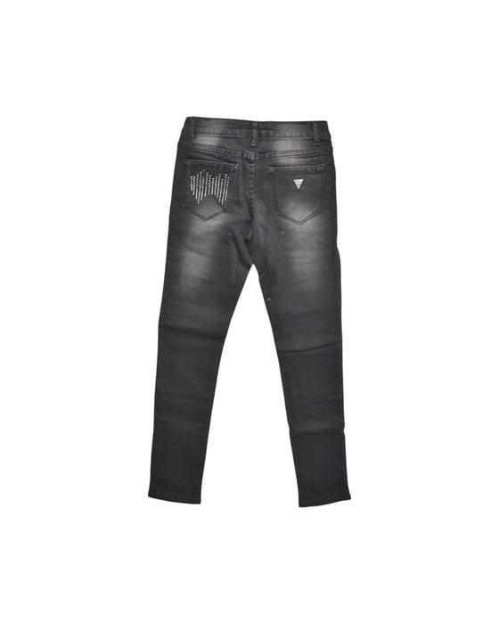 A Black Jeans from Guess in size 12Y for girl. (Back View)