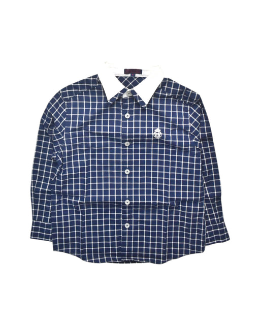 A Navy Long Sleeve Shirts from Nicholas & Bears in size 6T for boy. (Front View)
