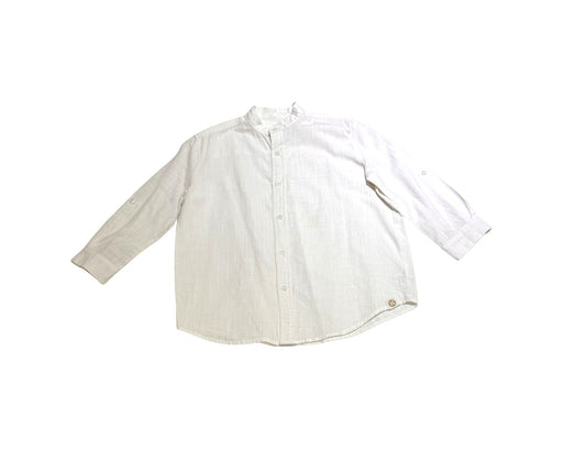 A White Long Sleeve Shirts from Le Petit Society in size 8Y for neutral. (Front View)