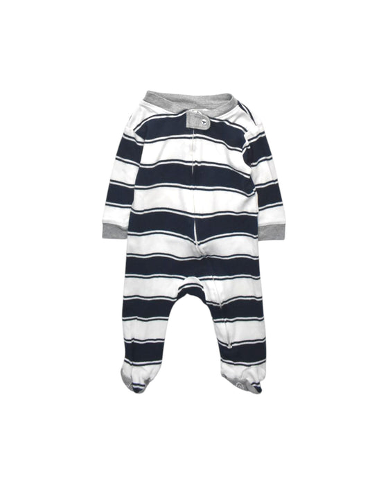 A Navy Onesies from Burt's Bees Baby in size 3-6M for boy. (Front View)