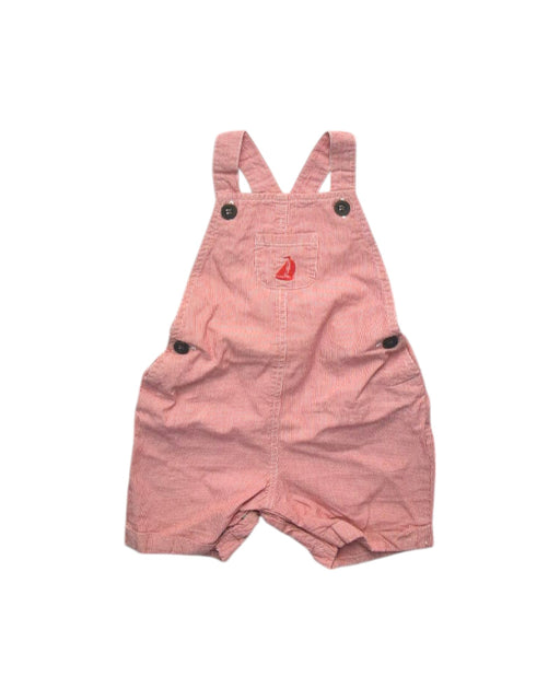 A Pink Overall Shorts from Jojo Maman Bébé in size 6-12M for neutral. (Front View)