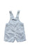 A White Overall Shorts from Grain de Blé in size 6-12M for boy. (Front View)