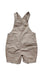 A Beige Overall Shorts from Sprout in size 6-12M for neutral. (Front View)