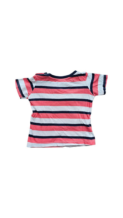 A Navy Short Sleeve T Shirts from Sprout in size 6-12M for neutral. (Back View)