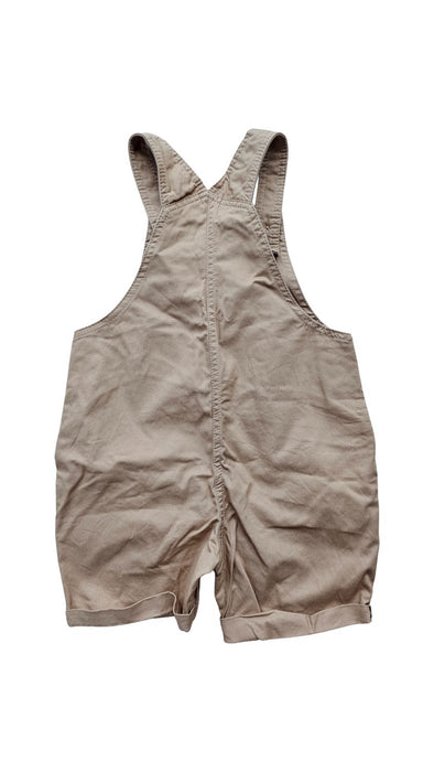 A Beige Overall Shorts from Sprout in size 6-12M for neutral. (Back View)