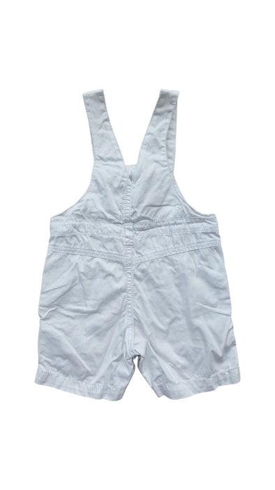 A White Overall Shorts from Grain de Blé in size 6-12M for boy. (Back View)