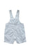 A White Overall Shorts from Grain de Blé in size 6-12M for boy. (Back View)
