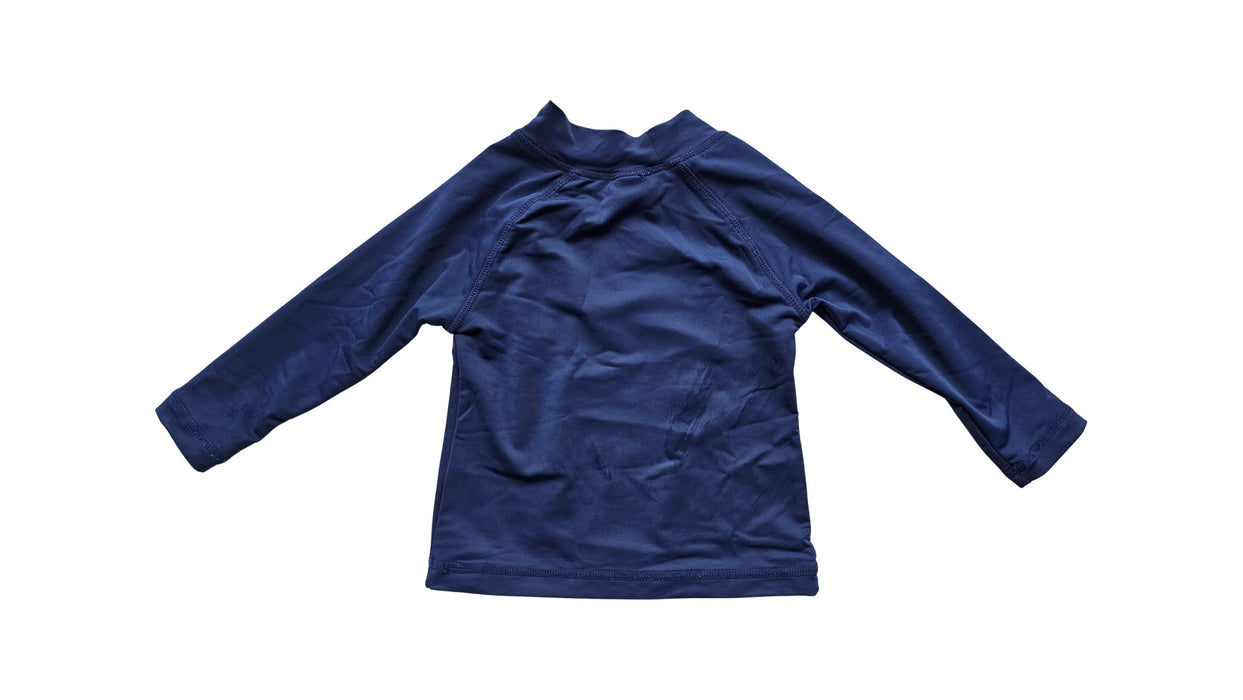 A Navy Rash Guards from Seed in size 6-12M for boy. (Back View)