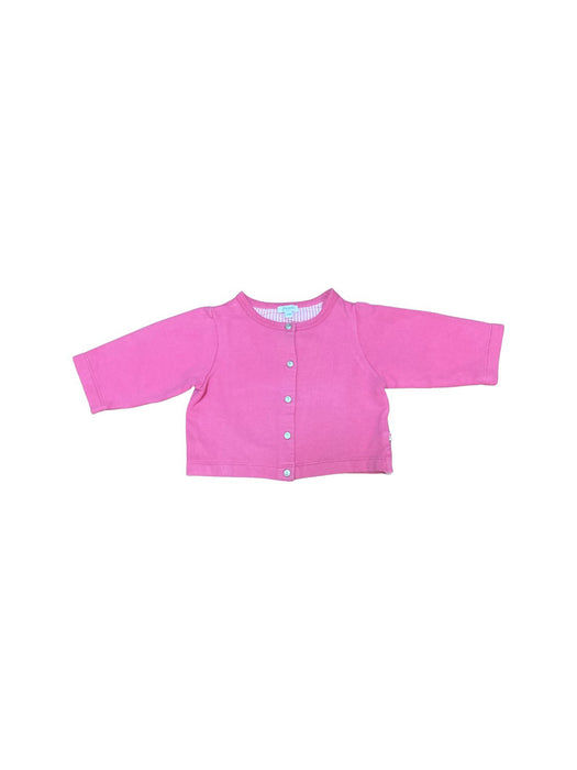 A Pink Cardigans from Jacadi in size 6-12M for girl. (Front View)
