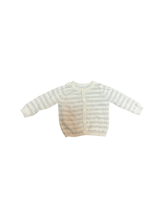 A White Cardigans from The Little White Company in size Newborn for neutral. (Front View)