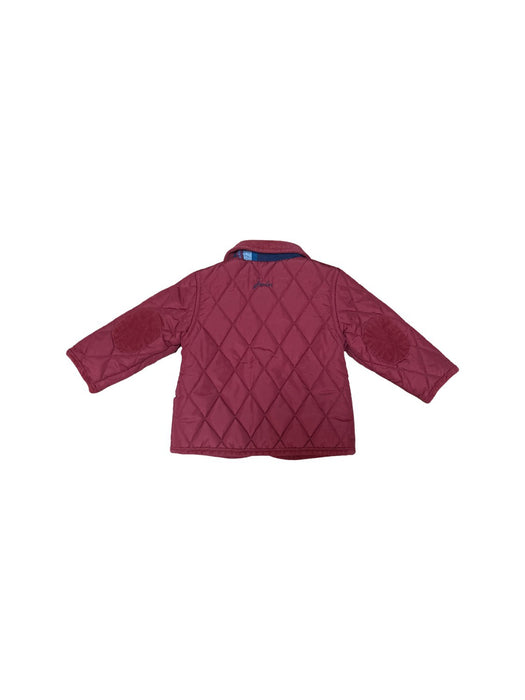 A Red Puffer/Quilted Jackets from Joules in size 3-6M for boy. (Back View)