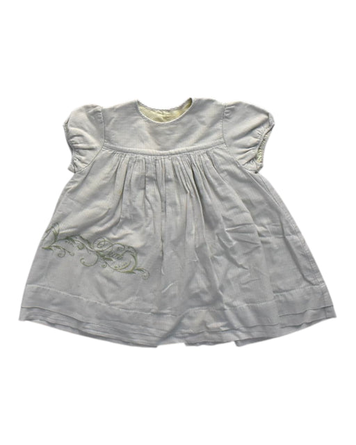 A White Short Sleeve Dresses from Dior Kids in size 6-12M for girl. (Front View)