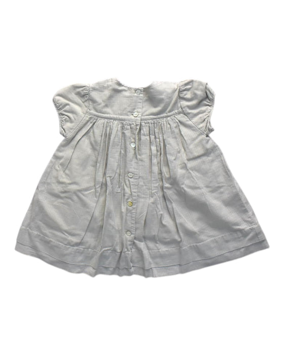 A White Short Sleeve Dresses from Dior Kids in size 6-12M for girl. (Back View)