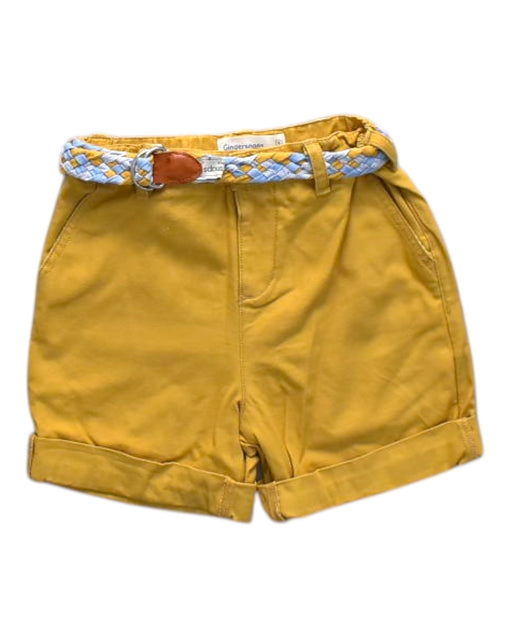 A Yellow Shorts from Gingersnaps in size 4T for boy. (Front View)