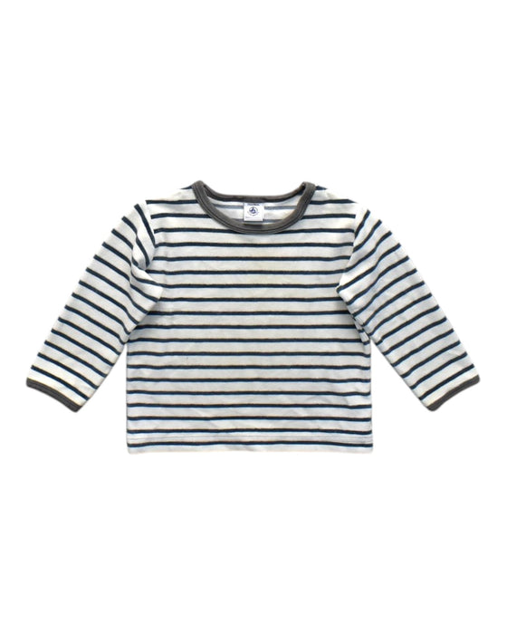 A White Long Sleeve T Shirts from Petit Bateau in size 2T for neutral. (Front View)