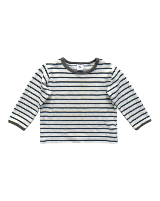 A White Long Sleeve T Shirts from Petit Bateau in size 2T for neutral. (Front View)