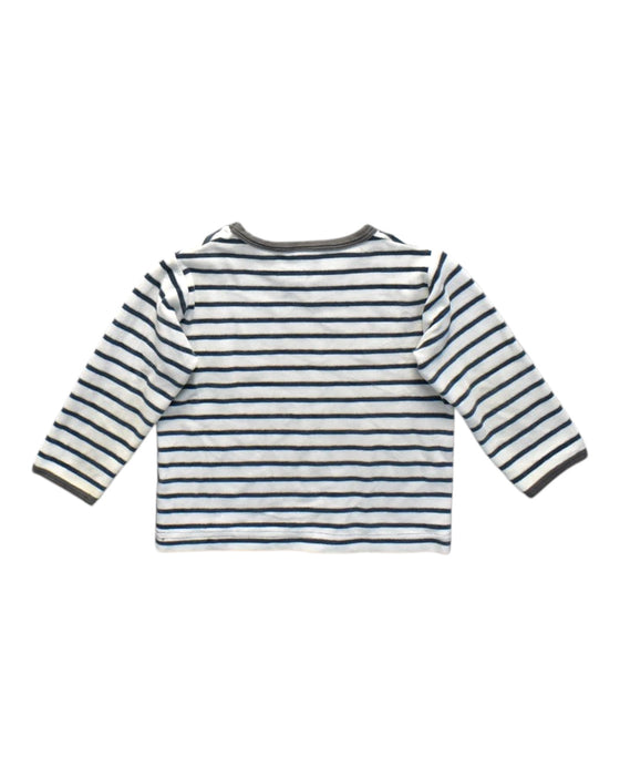 A White Long Sleeve T Shirts from Petit Bateau in size 2T for neutral. (Back View)
