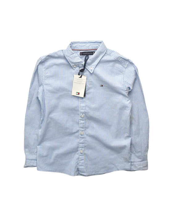 A Blue Long Sleeve Shirts from Tommy Hilfiger in size 7Y for boy. (Front View)