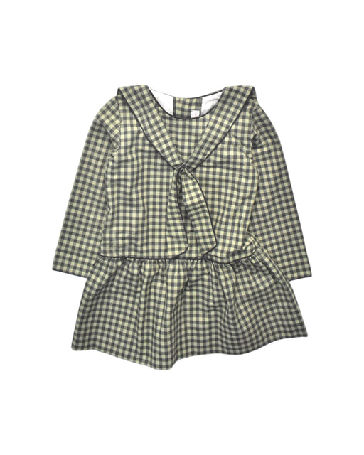 A Green Long Sleeve Dresses from La Coqueta in size 3T for girl. (Front View)