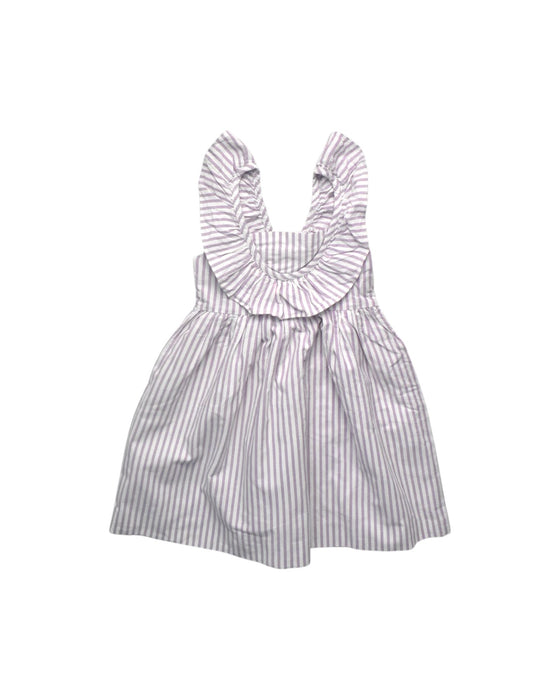 A White Sleeveless Dresses from Neck & Neck in size 4T for girl. (Front View)