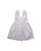 A White Sleeveless Dresses from Neck & Neck in size 4T for girl. (Back View)