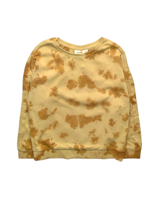 A Beige Crewneck Sweatshirts from Lil' Atelier in size 7Y for girl. (Front View)
