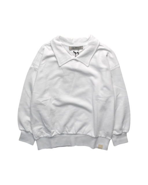A White Crewneck Sweatshirts from I Dig Denim in size 7Y for boy. (Front View)