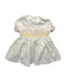 A White Short Sleeve Dresses from La Coqueta in size 3T for girl. (Front View)