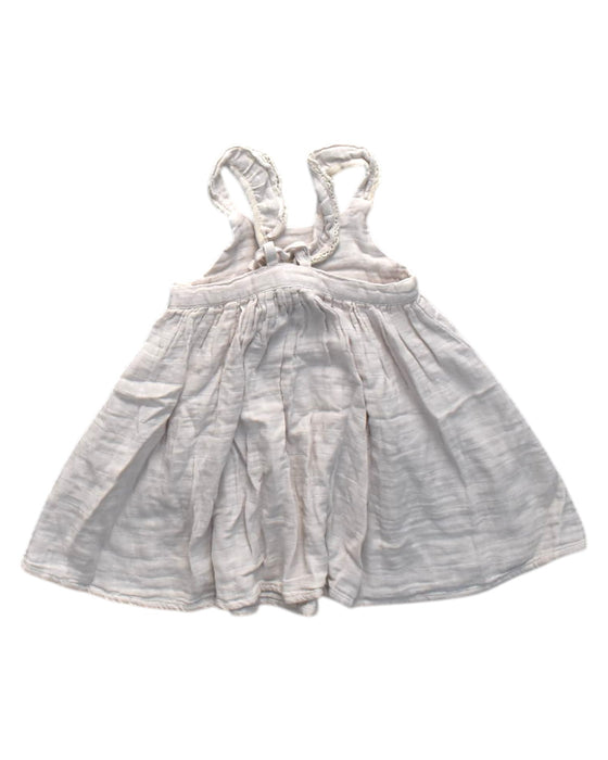 A White Sleeveless Dresses from Jamie Kay in size 3T for girl. (Back View)