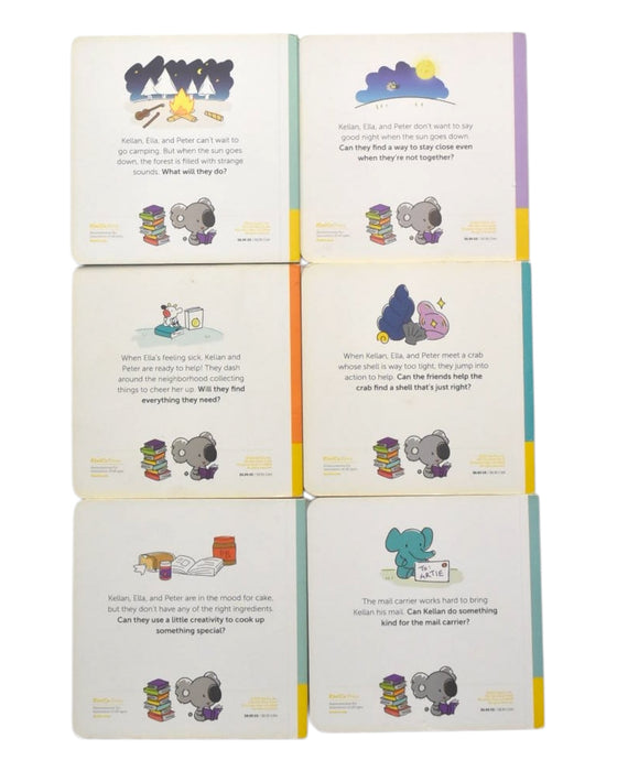 A Multicolour Books about Sustainability from Kiwi Co in size O/S for neutral. (Back View)