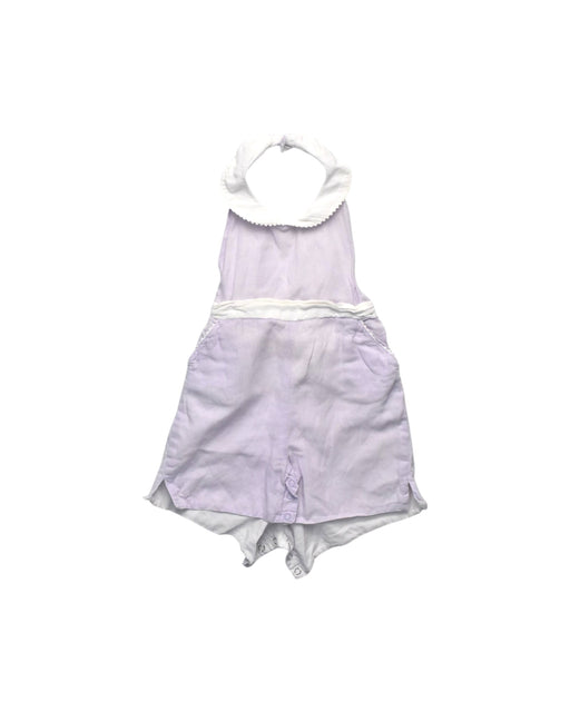 A Purple Sleeveless Rompers from Chateau de Sable in size 18-24M for girl. (Front View)