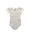 A White Short Sleeve Bodysuits from Petit Bateau in size 6-12M for girl. (Front View)