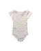 A White Short Sleeve Bodysuits from Petit Bateau in size 6-12M for girl. (Back View)
