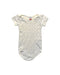 A White Short Sleeve Bodysuits from Petit Bateau in size 6-12M for girl. (Front View)