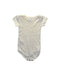 A White Short Sleeve Bodysuits from Petit Bateau in size 6-12M for girl. (Back View)