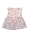 A Pink Sleeveless Dresses from Chateau de Sable in size 3-6M for girl. (Front View)
